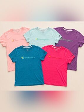 Champion Color Party 🌈 5-Tee Bundle | Women’s XL | Great Condition